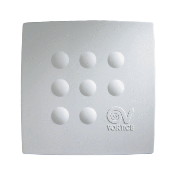 Aspiratore centrifugo Vortice VORT QUADRO MEDIO T da condotto con Timer Ø 100 mm