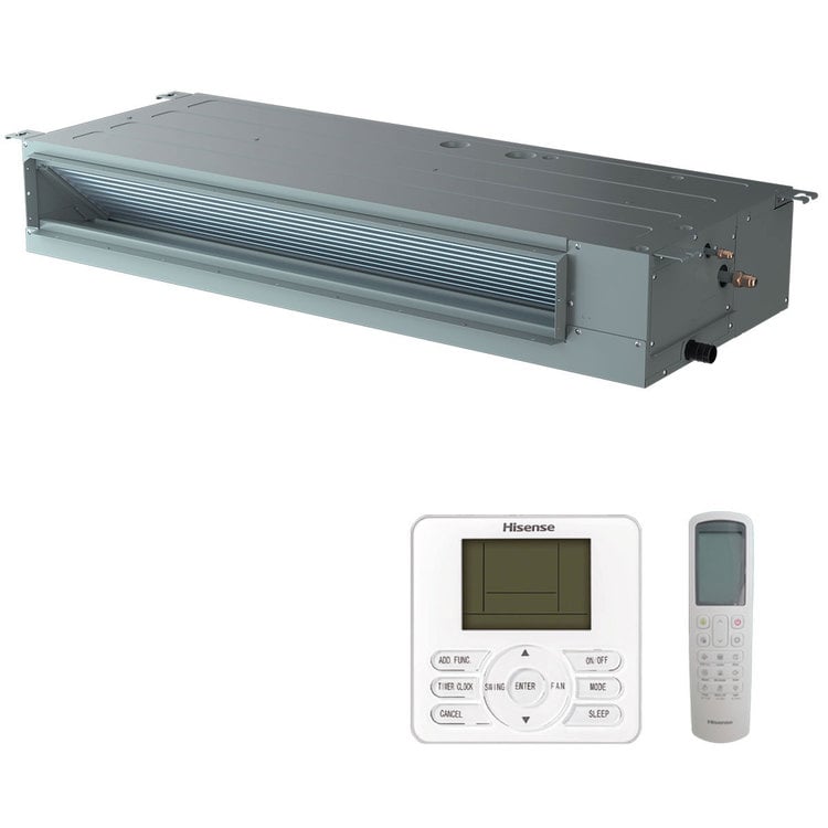 Condizionatore Hisense Canalizzabile ADT dual split 9000+12000 BTU inverter A++ unità esterna 5 kW
