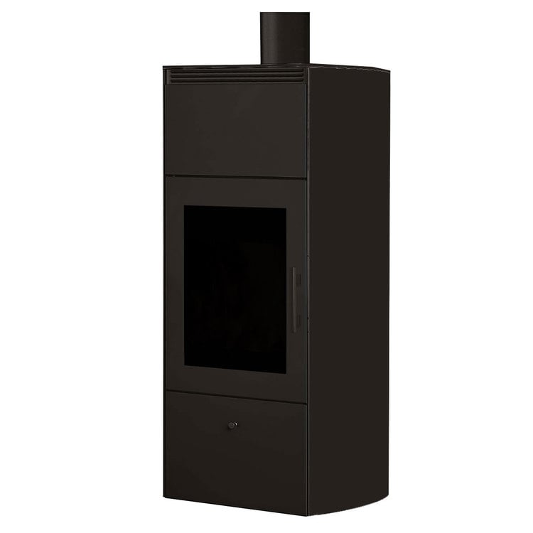 Stufa a legna Edilkamin Flamma 14 kW Idro Bianco panna