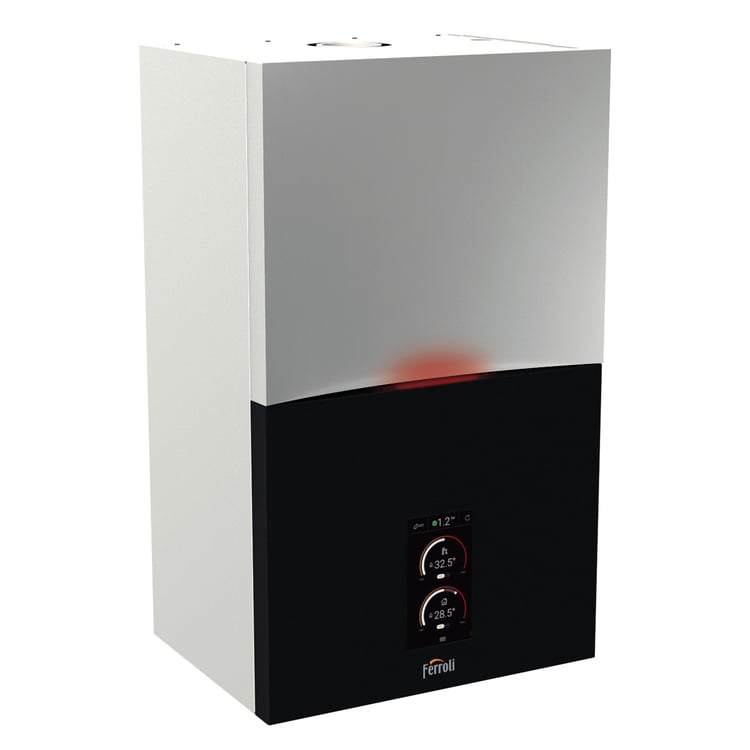 Caldaia a condensazione Ferroli Bluehelix Maxima 28 C + Comando Remoto Connect 24 kW camera stagna metano gpl